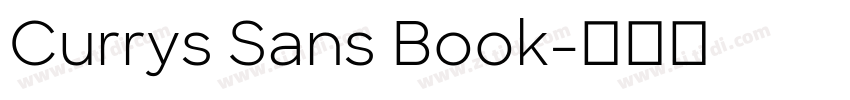 Currys Sans Book字体转换